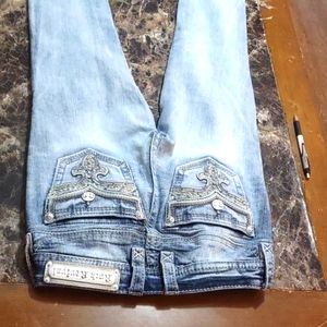 Rock revival blue jeans